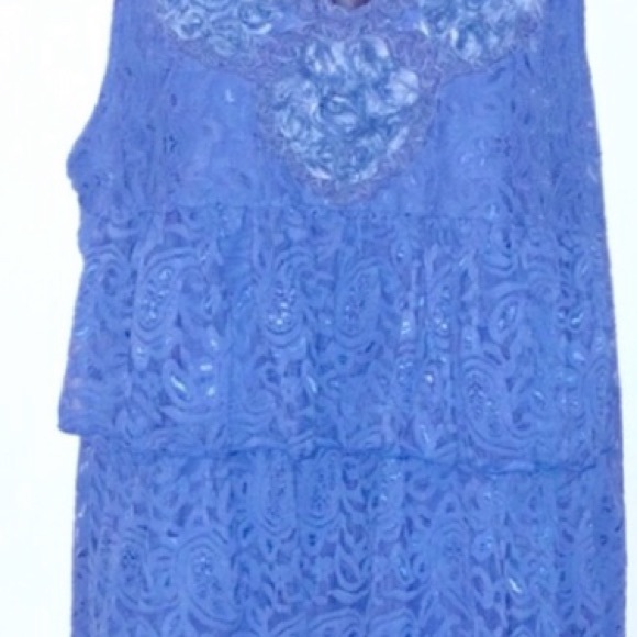 🌹🌹Pretty Angel Sequin Lace Dress Size L🌹🌹 - Picture 4 of 4